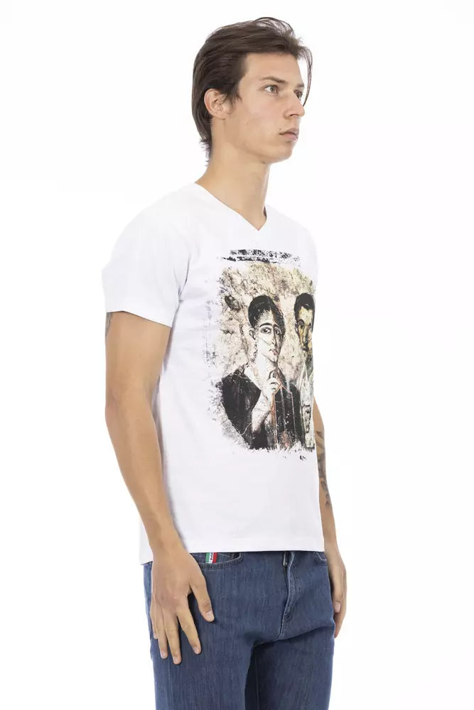 Trussardi Action Weiße Baumwolle herren T-Shirt