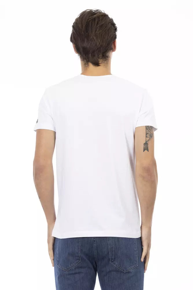 Trussardi Action Weiße Baumwolle herren T-Shirt