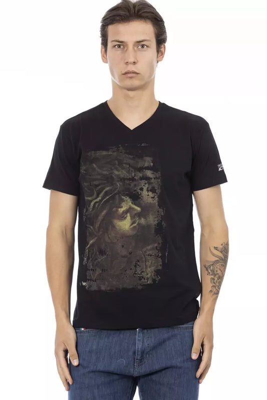 Trussardi Action Schwarze Baumwolle herren T-Shirt