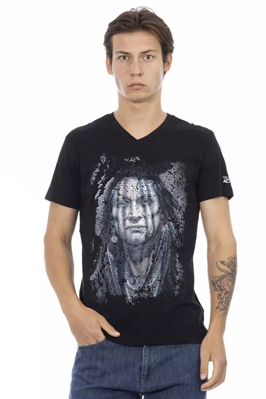 Trussardi Action Schwarze Baumwolle herren T-Shirt