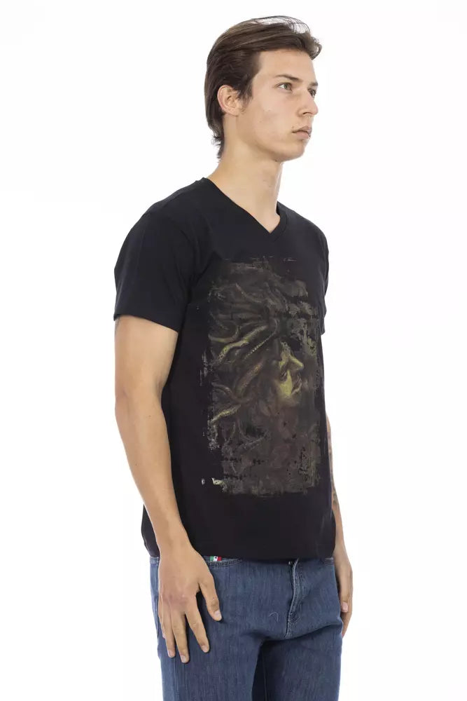 Trussardi Action Schwarze Baumwolle herren T-Shirt