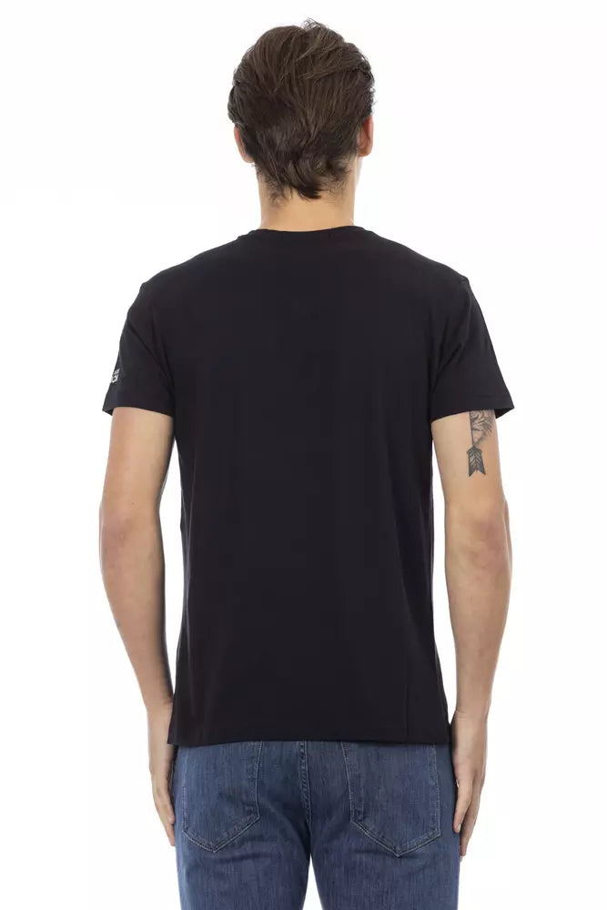Trussardi Action Schwarze Baumwolle herren T-Shirt