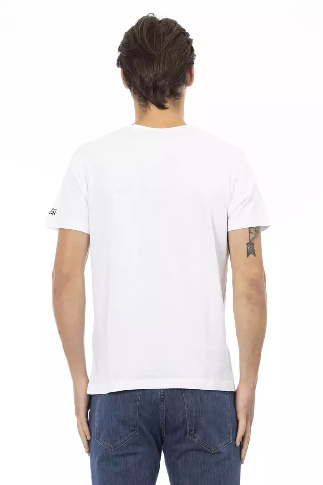 Trussardi Action Weiße Baumwolle herren T-Shirt