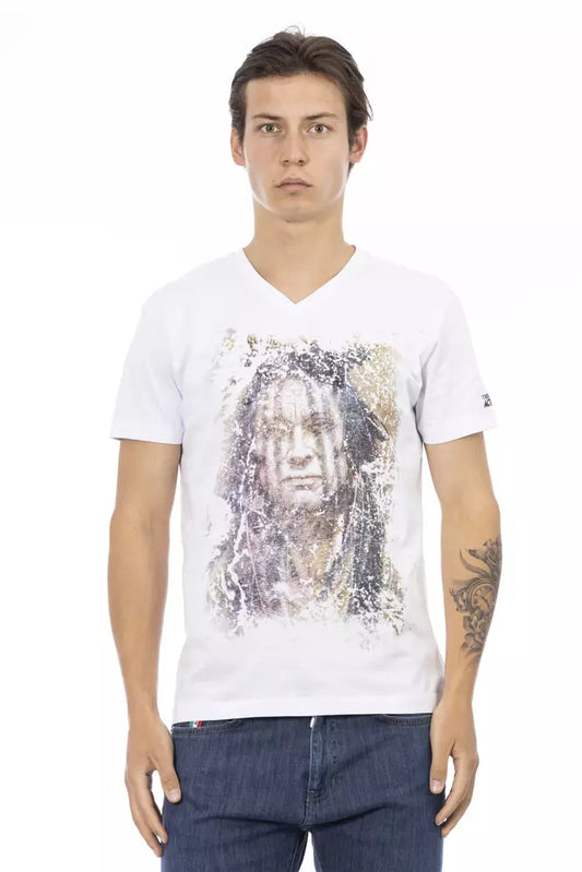 Trussardi Action Weiße Baumwolle herren T-Shirt