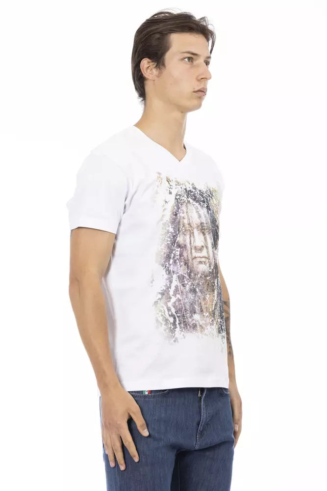 Trussardi Action Weiße Baumwolle herren T-Shirt