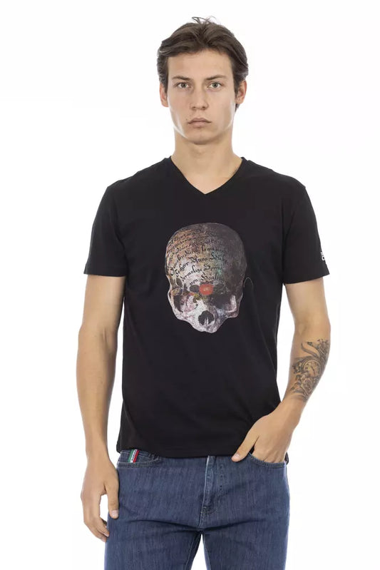 Trussardi Action Schwarze Baumwolle herren T-Shirt