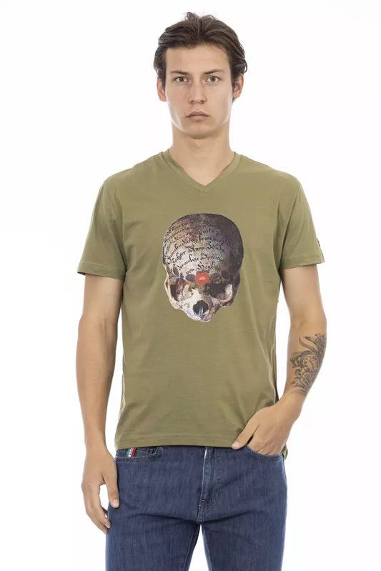 Trussardi Action Grüne Baumwolle herren T-Shirt