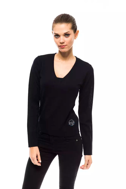 Montana Blu Blaue Wolle damen Pullover