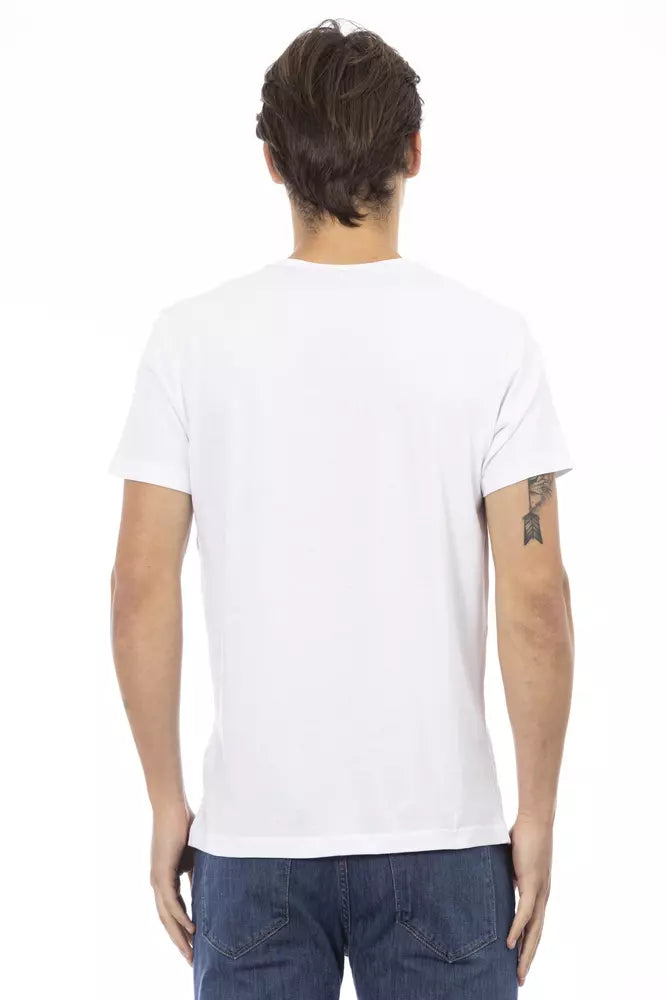 Trussardi Action Weiße Baumwolle herren T-Shirt
