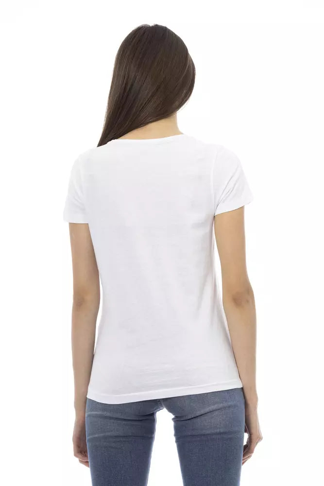 Trussardi Action Weiße Baumwolle damen T-Shirt