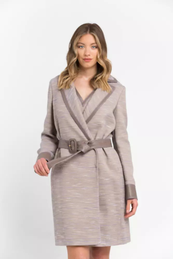 Trussardi Beige Baumwolle damen Mantel