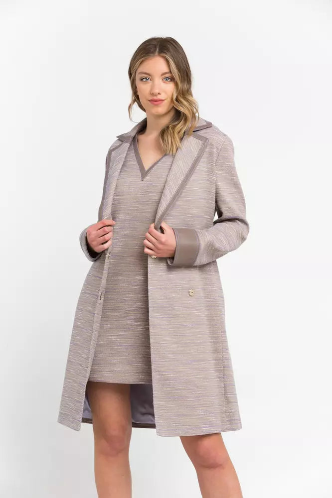 Trussardi Beige Baumwolle damen Mantel