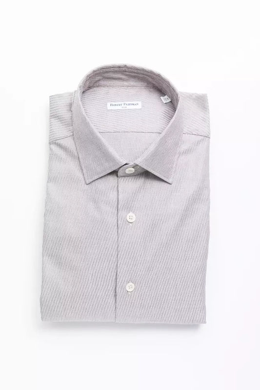 Robert Friedman Beige Baumwolle herren Hemd
