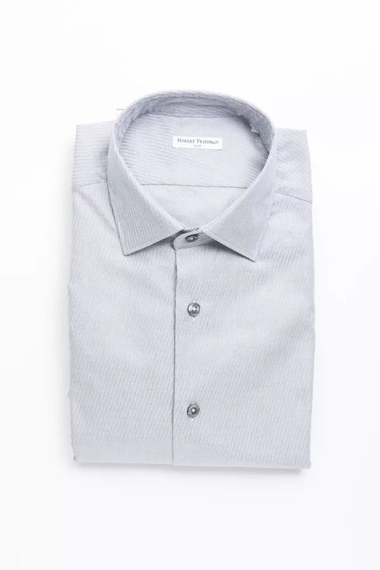 Robert Friedman Beige Baumwolle herren Hemd