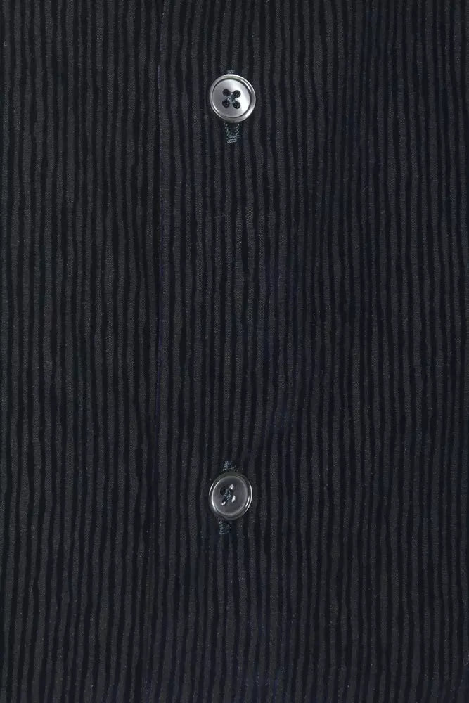 Robert Friedman Schwarze Baumwolle herren Hemd