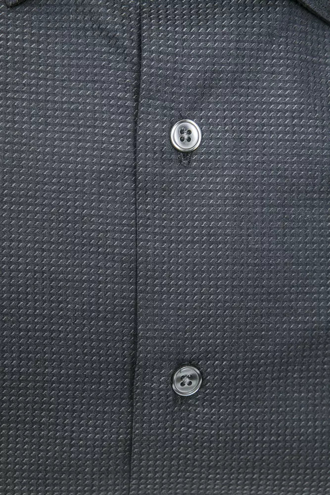 Robert Friedman Schwarze Baumwolle herren Hemd