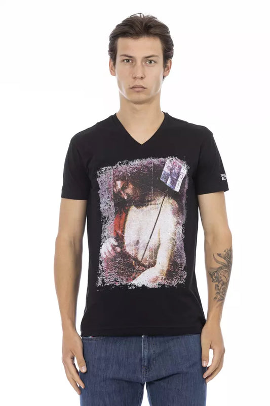 Trussardi Action Schwarze Baumwolle herren T-Shirt