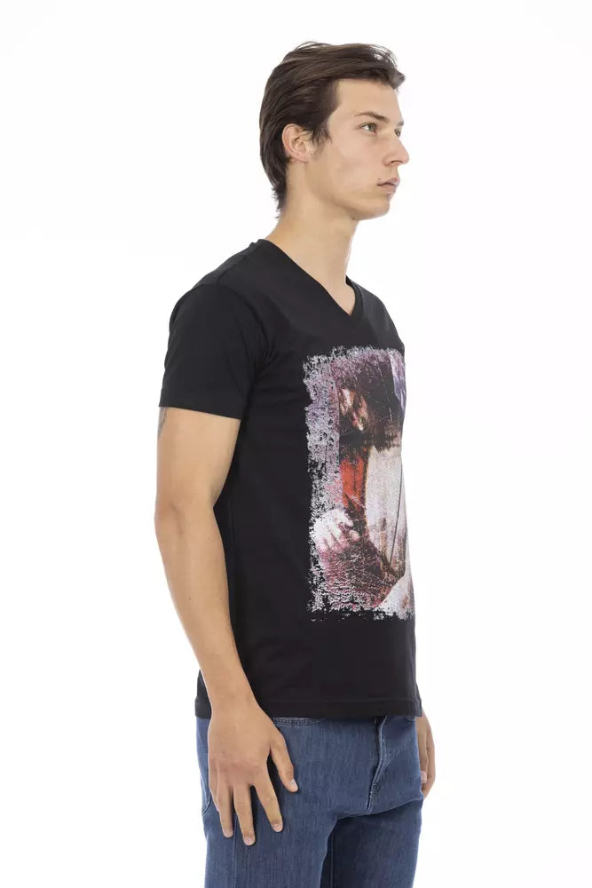 Trussardi Action Schwarze Baumwolle herren T-Shirt