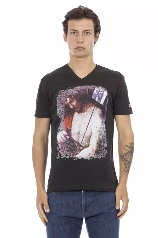 Trussardi Action Schwarze Baumwolle herren T-Shirt