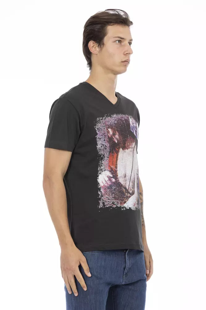 Trussardi Action Schwarze Baumwolle herren T-Shirt