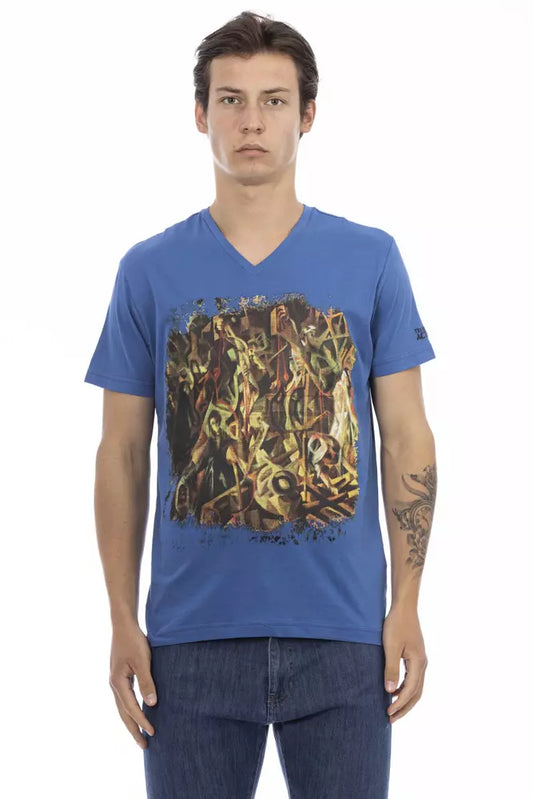 Trussardi Action Blaue Baumwolle herren T-Shirt