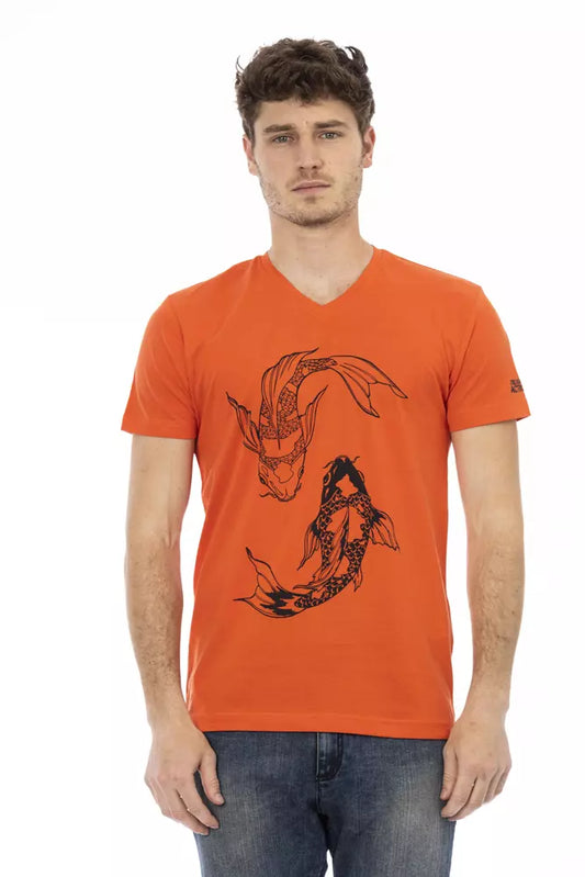 Trussardi Action Rote Baumwolle herren T-Shirt