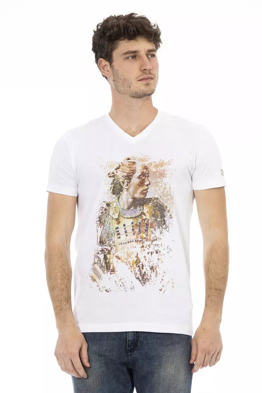 Trussardi Action Weiße Baumwolle herren T-Shirt