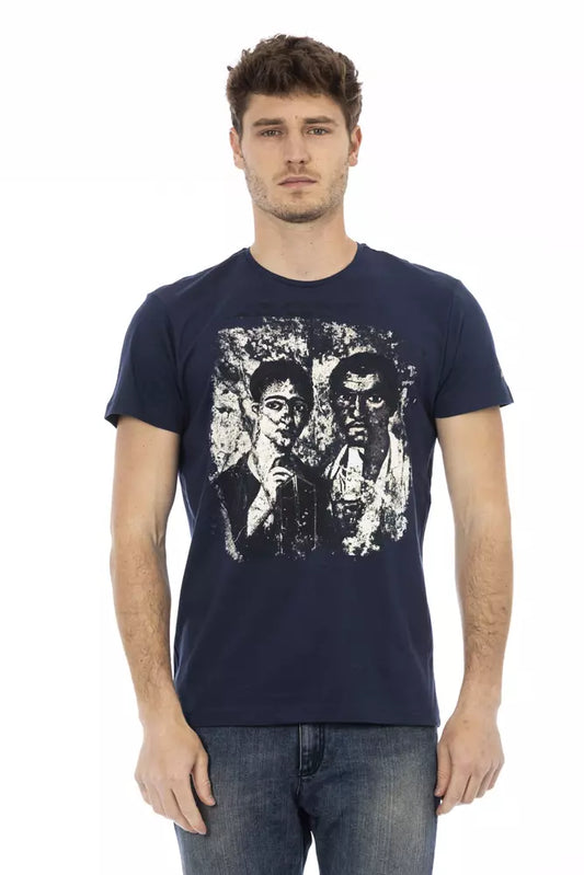 Trussardi Action Blaue Baumwolle herren T-Shirt