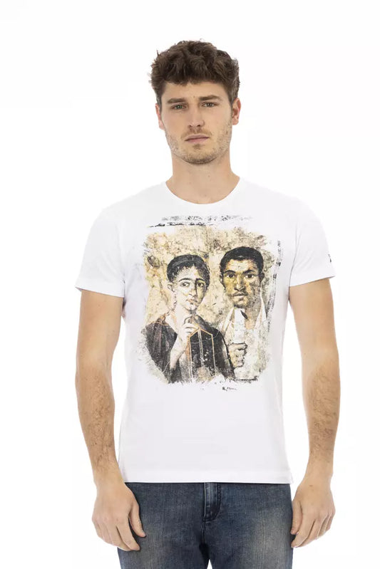 Trussardi Action Weiße Baumwolle herren T-Shirt