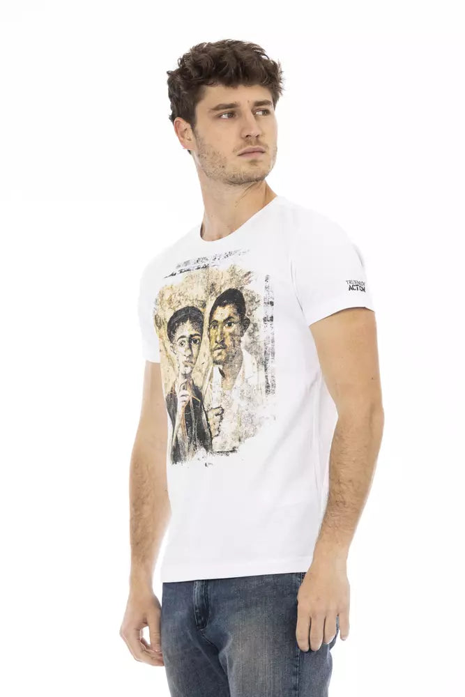 Trussardi Action Weiße Baumwolle herren T-Shirt