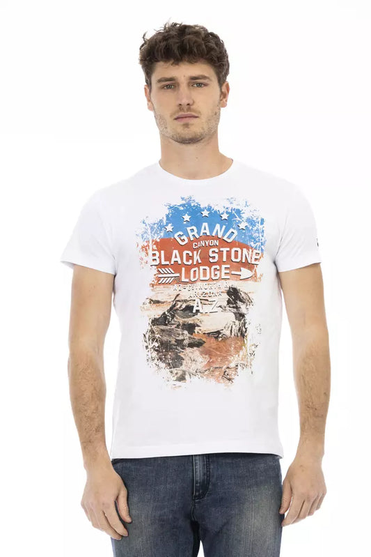 Trussardi Action Weiße Baumwolle herren T-Shirt