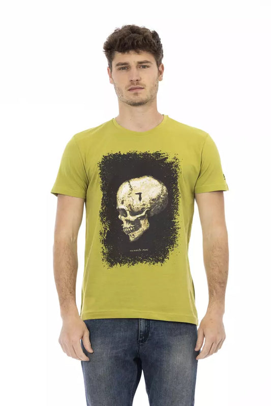 Trussardi Action Grüne Baumwolle herren T-Shirt