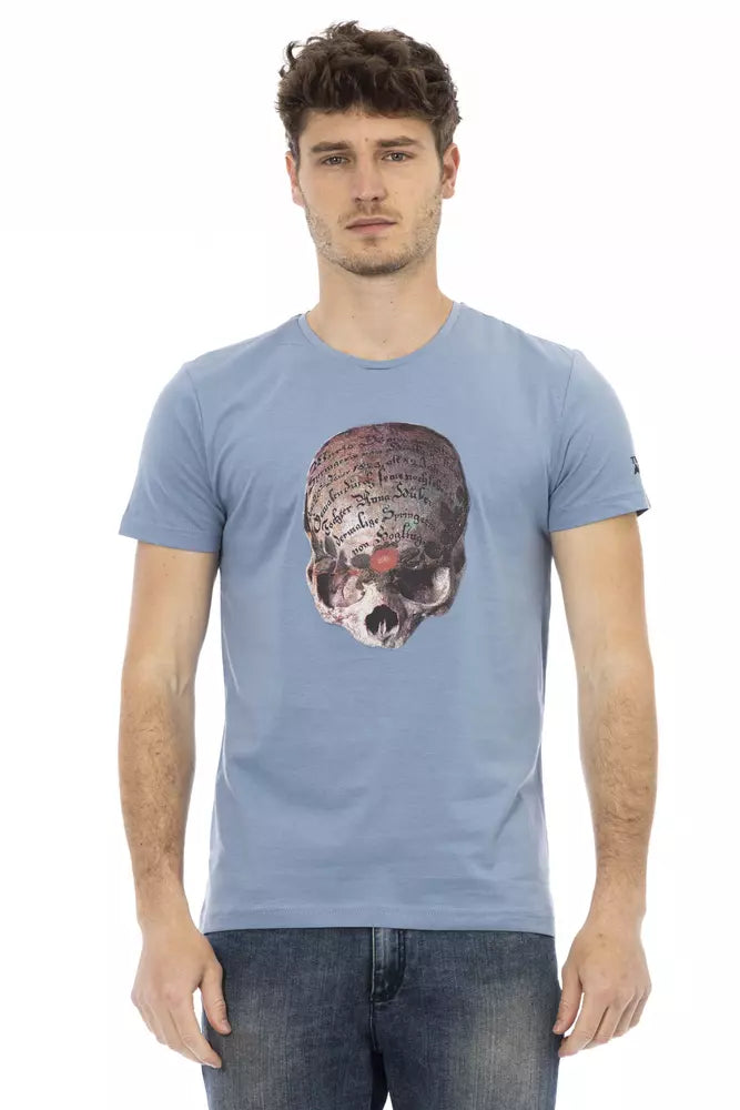 Trussardi Action Hellblaue Baumwolle herren T-Shirt