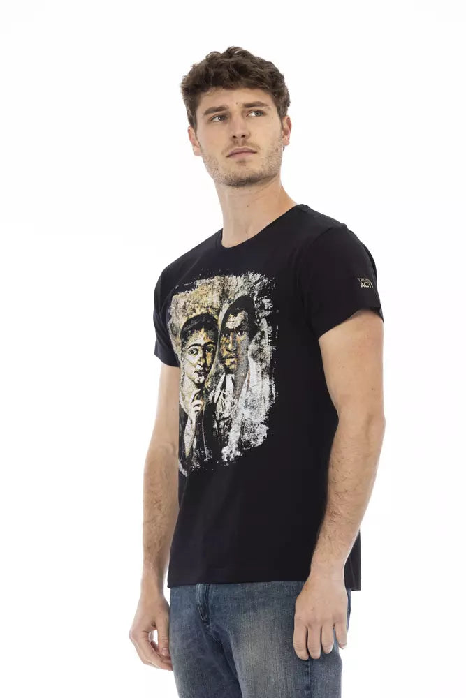 Trussardi Action Schwarze Baumwolle herren T-Shirt