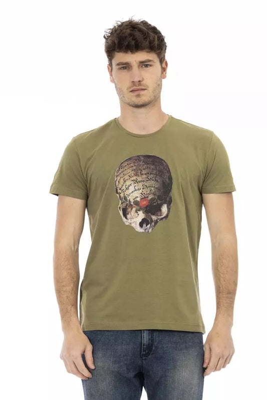 Trussardi Action Grüne Baumwolle herren T-Shirt