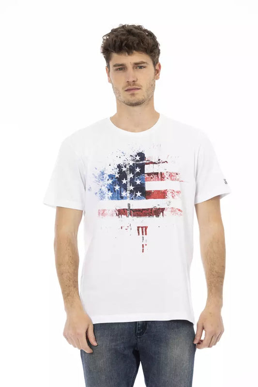 Trussardi Action Weiße Baumwolle herren T-Shirt