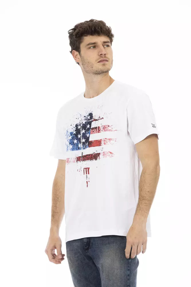 Trussardi Action Weiße Baumwolle herren T-Shirt