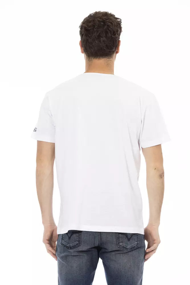 Trussardi Action Weiße Baumwolle herren T-Shirt