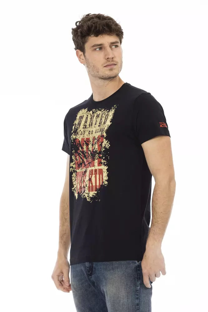 Trussardi Action Schwarze Baumwolle herren T-Shirt
