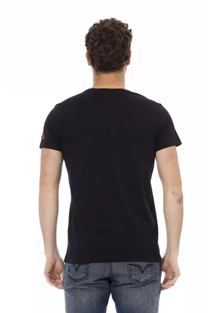 Trussardi Action Schwarze Baumwolle herren T-Shirt