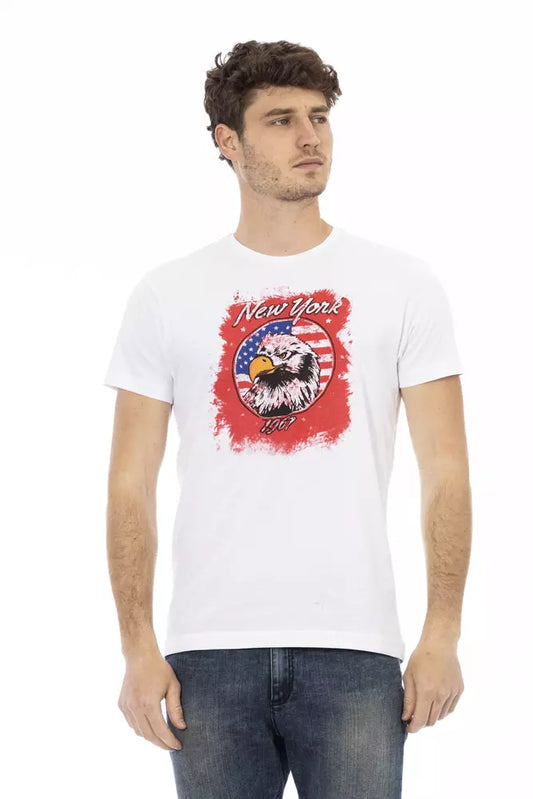Trussardi Action Weiße Baumwolle herren T-Shirt