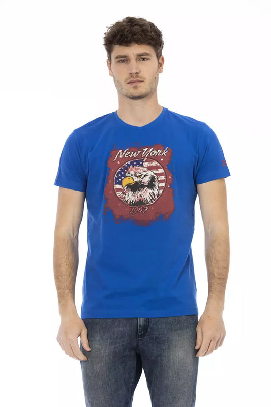 Trussardi Action Blaue Baumwolle herren T-Shirt