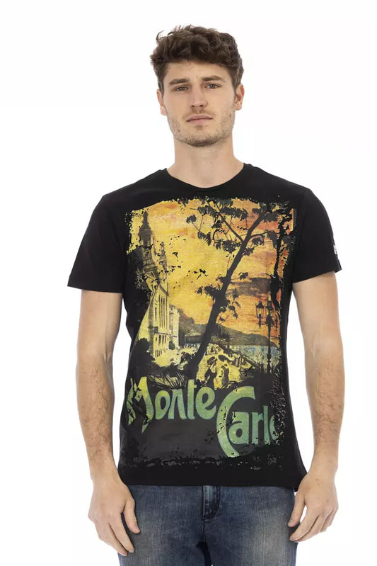 Trussardi Action Schwarze Baumwolle herren T-Shirt