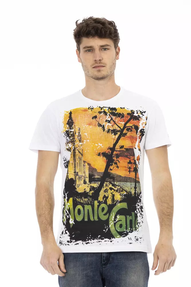 Trussardi Action Weiße Baumwolle herren T-Shirt