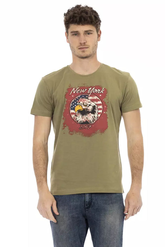 Trussardi Action Grüne Baumwolle herren T-Shirt