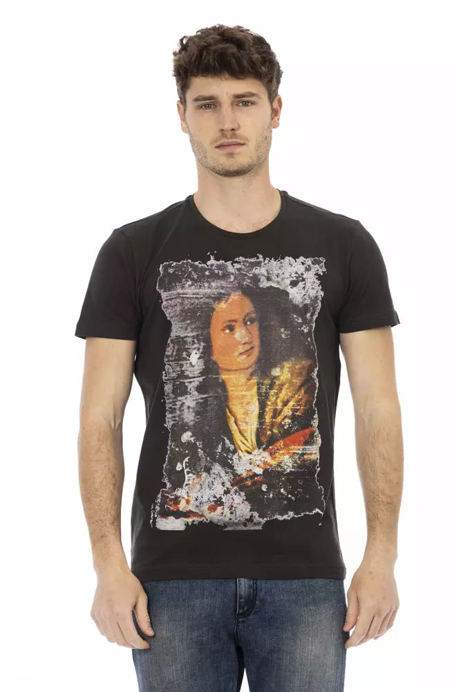 Trussardi Action Schwarze Baumwolle herren T-Shirt
