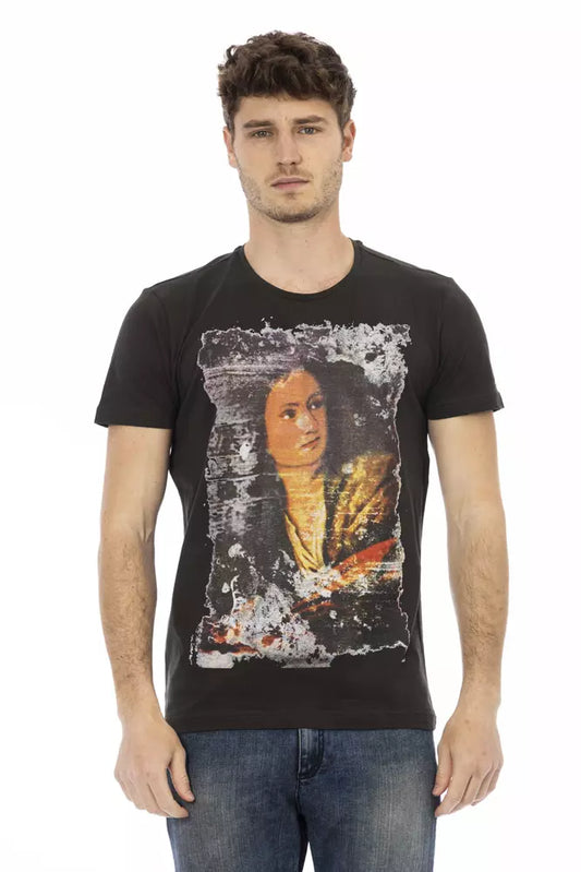Trussardi Action Schwarze Baumwolle herren T-Shirt