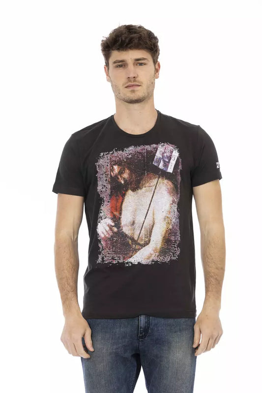 Trussardi Action Schwarze Baumwolle herren T-Shirt