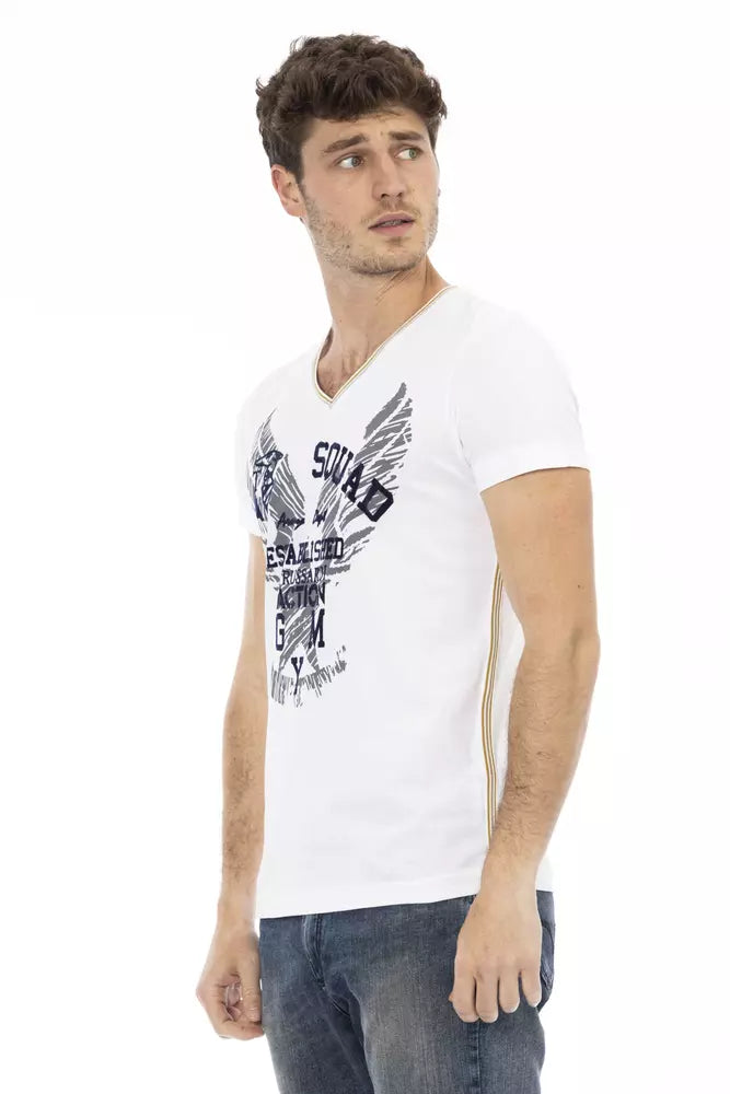 Trussardi Action Weiße Baumwolle herren T-Shirt