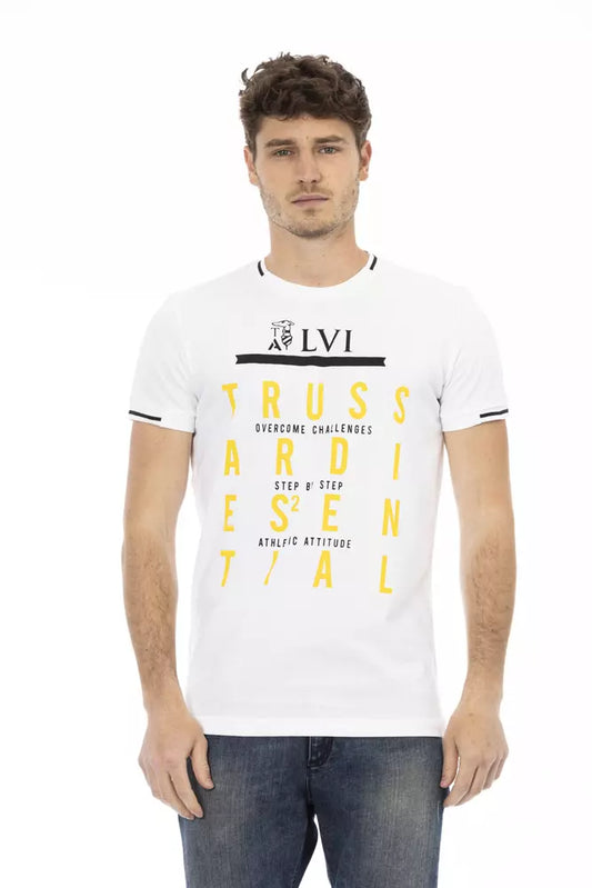 Trussardi Action Weiße Baumwolle herren T-Shirt